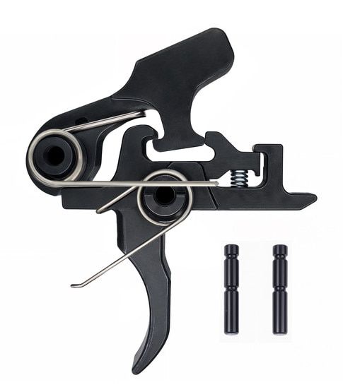 Rise Armament 2-Stage Component Trigger in black is made from S7 tool steel